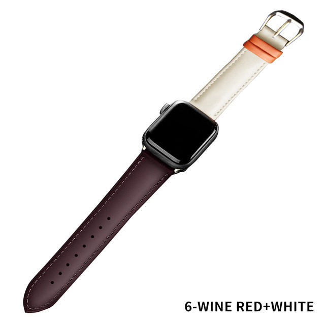 Correa de cuero para Apple Watch